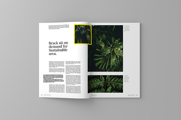 Garden And Leaves Magazine Template in Magazine Templates - product preview 13
