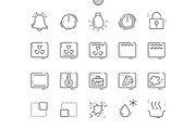 Oven Symbols Line Icons