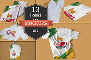 Round Neck T-shirt PSD Mockups Vol.2