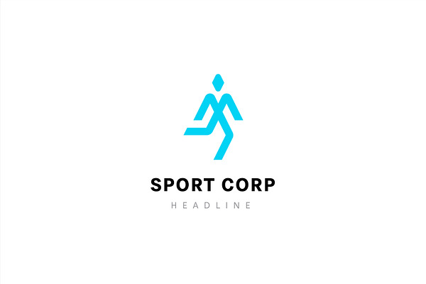 Sport corp logo template.
