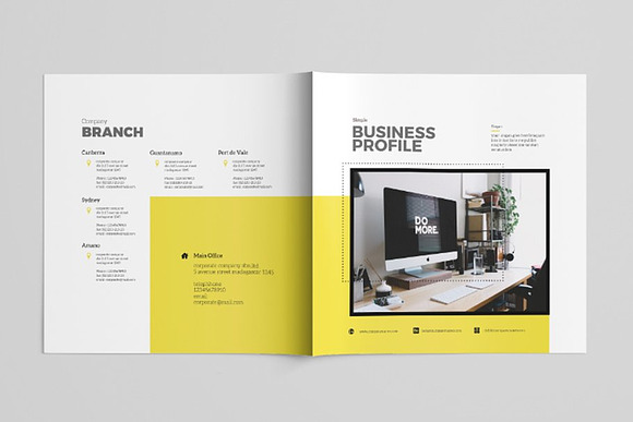 Simple Brochure Template in Brochure Templates - product preview 3