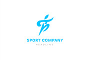 Sport company logo template.