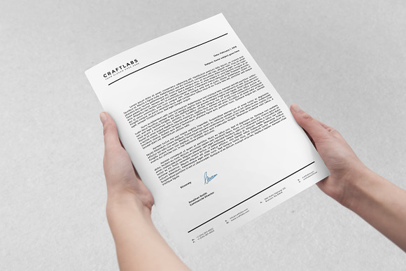 Corporate Letterhead 8 with MS Word in Stationery Templates - product preview 3