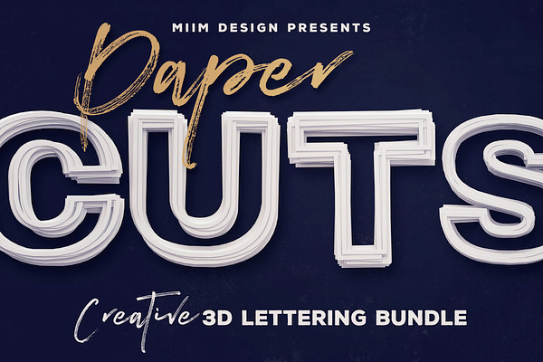 Paper Cut – 3D Lettering