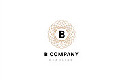 B company logo template.