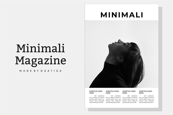 Minimali Magazine Template