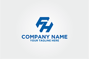 Letter F H Logo