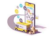 Vector delivery service app