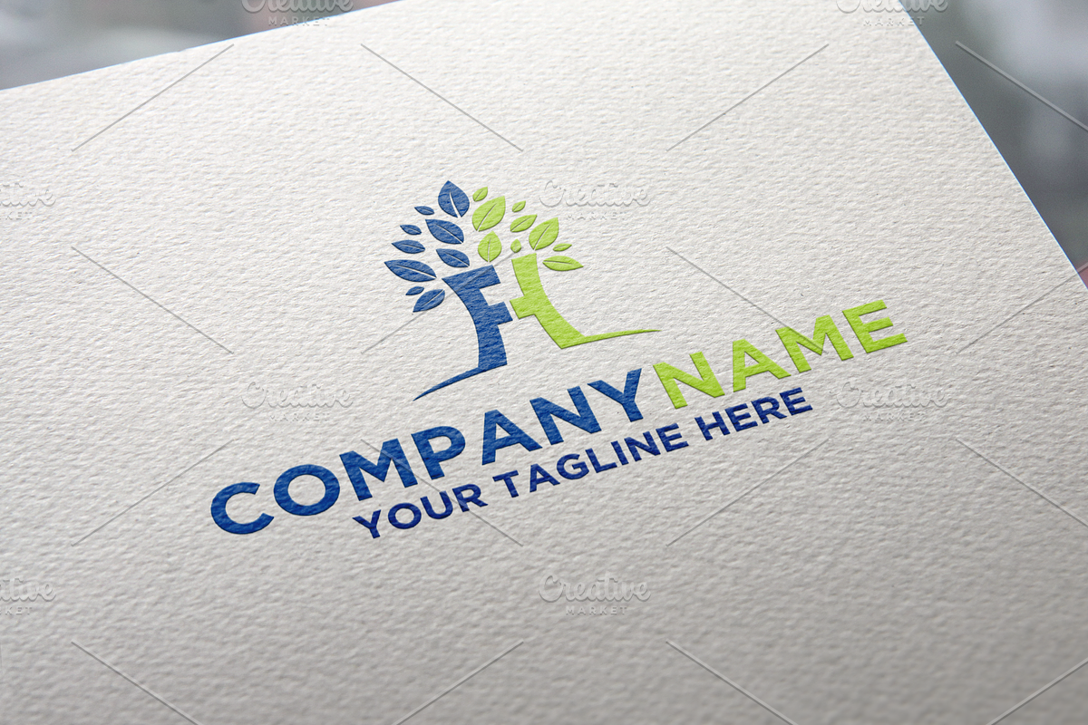 Letter F H tree Logo in Logo Templates - product preview 8