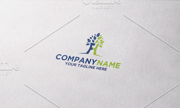 Letter F H tree Logo in Logo Templates - product preview 1