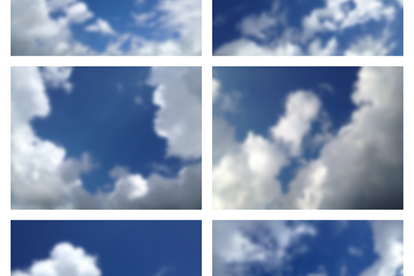 50 Blurred Clouds in Textures - product preview 1