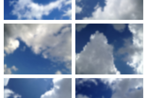 50 Blurred Clouds in Textures - product preview 2