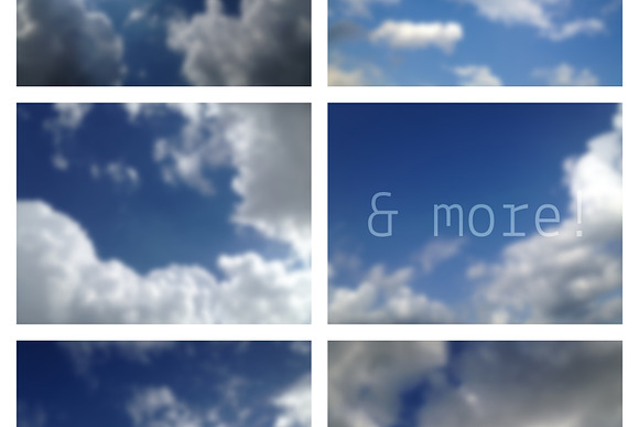 50 Blurred Clouds in Textures - product preview 3
