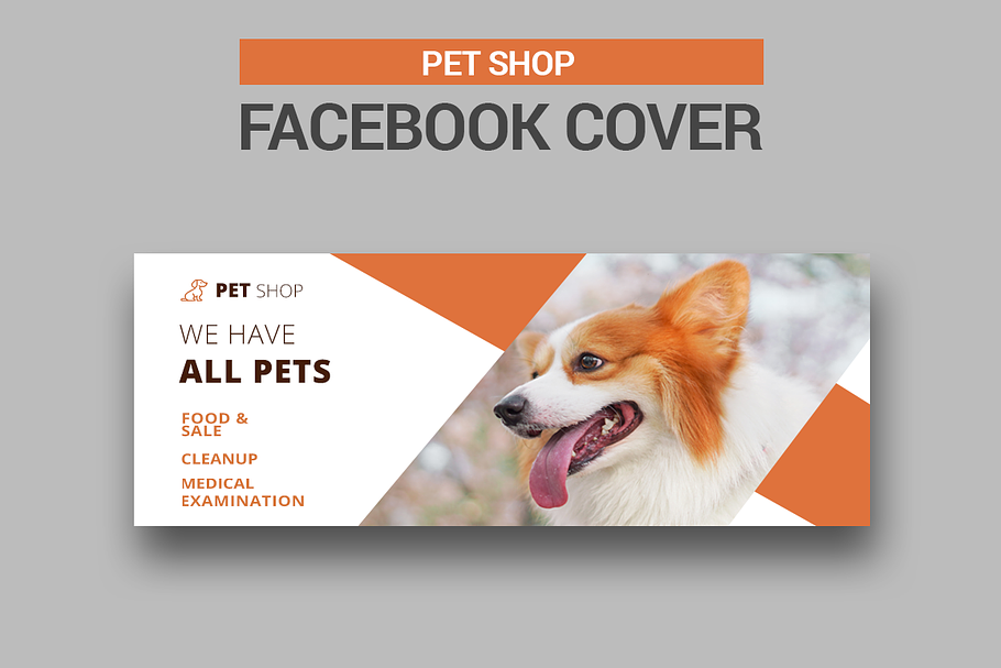 Pet Shop - Facebook Cover in Facebook Templates - product preview 8