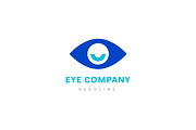 Eye company logo template.