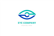 Eye company logo template.