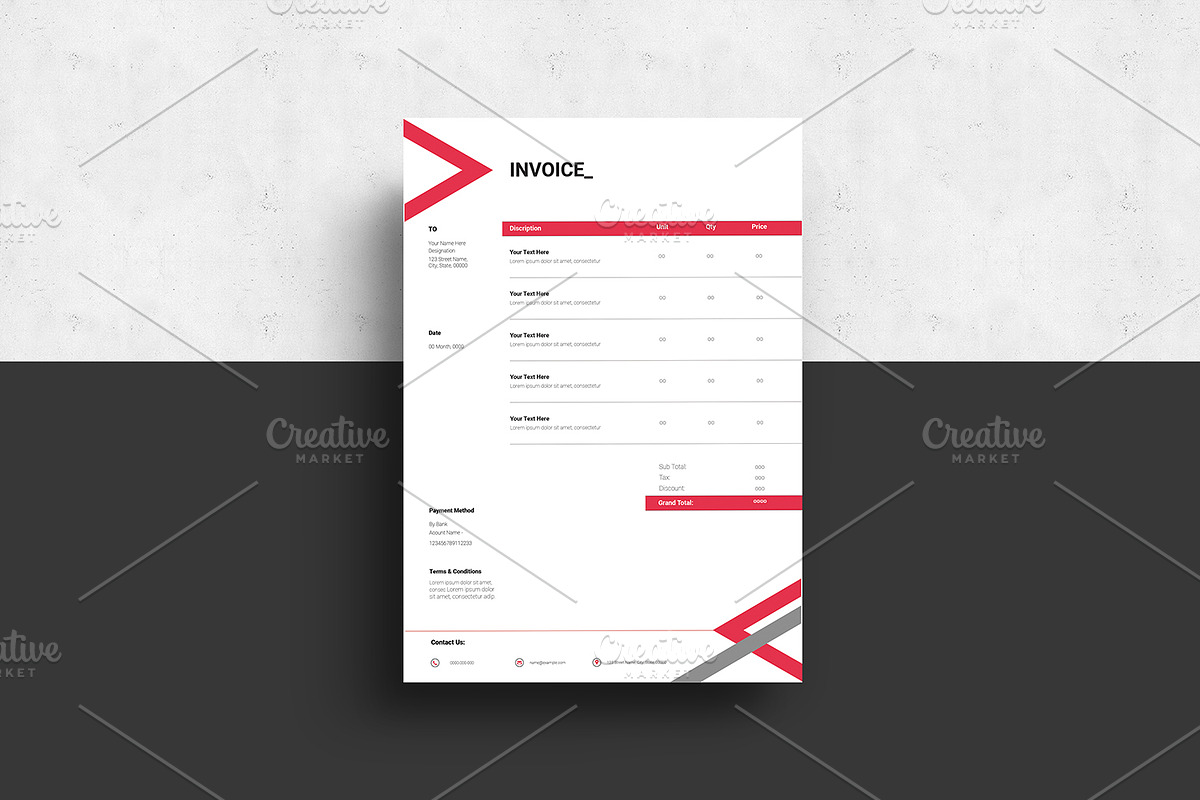 Invoice V11 in Stationery Templates - product preview 8