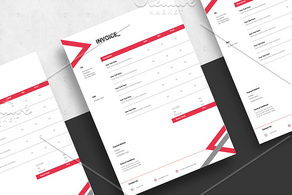 Invoice V11 in Stationery Templates - product preview 2
