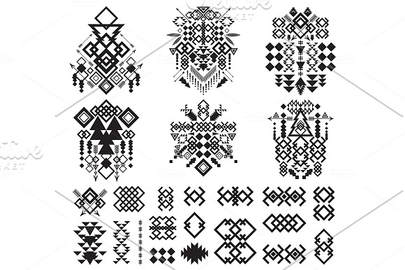 55 Tribal Design Elements Collection in Objects - product preview 3