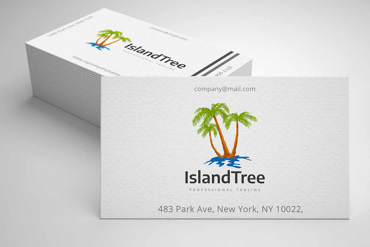 Island Tree Logo in Logo Templates - product preview 8