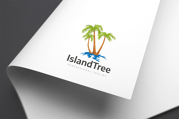 Island Tree Logo in Logo Templates - product preview 1