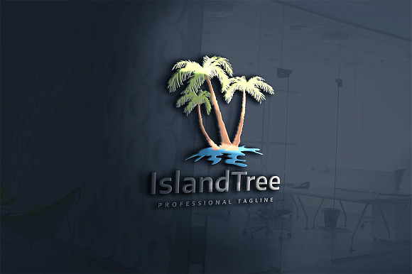 Island Tree Logo in Logo Templates - product preview 2