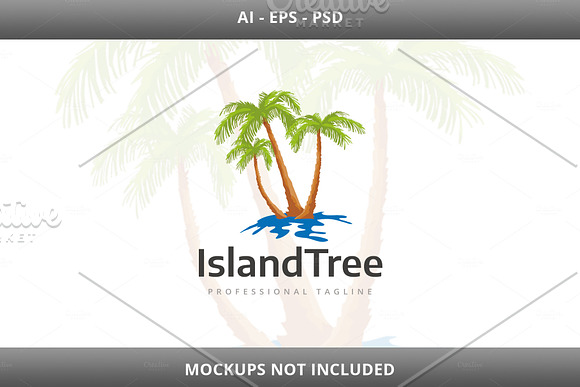 Island Tree Logo in Logo Templates - product preview 3