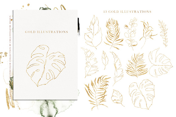 Amazon Jungle Watercolor Collection in Illustrations - product preview 32