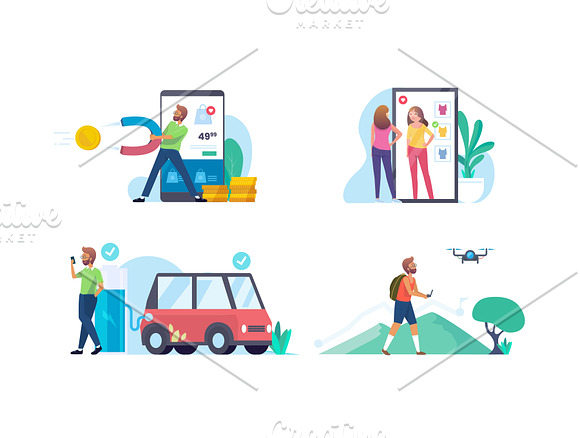 Business & Smart Life Illustrations in Web Elements - product preview 1