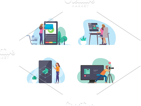 Business & Smart Life Illustrations in Web Elements - product preview 2