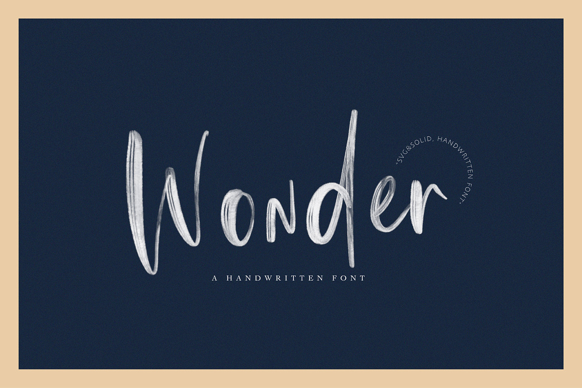 Wonder | SVG Font in Script Fonts - product preview 8