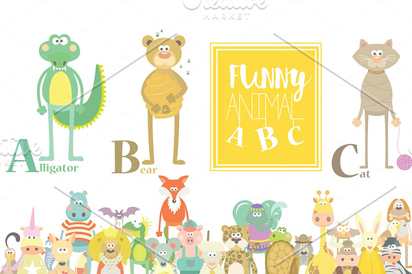 Animal ABC Cute Set