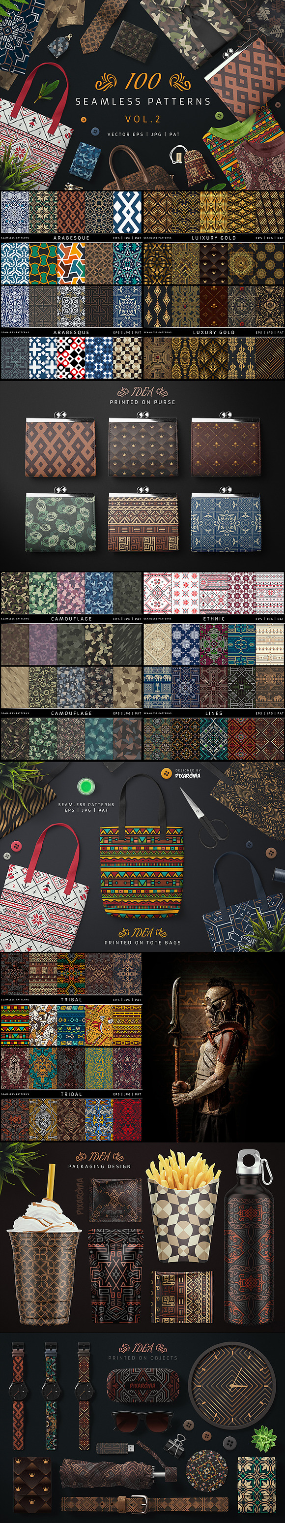 100 Seamless Patterns Vol.2 in Patterns - product preview 23