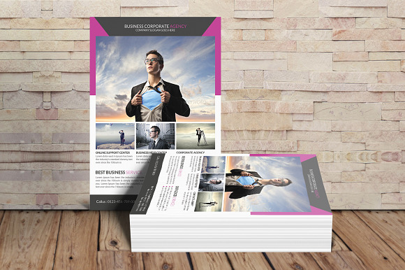 Corporate Business Agency Flyer in Flyer Templates - product preview 2