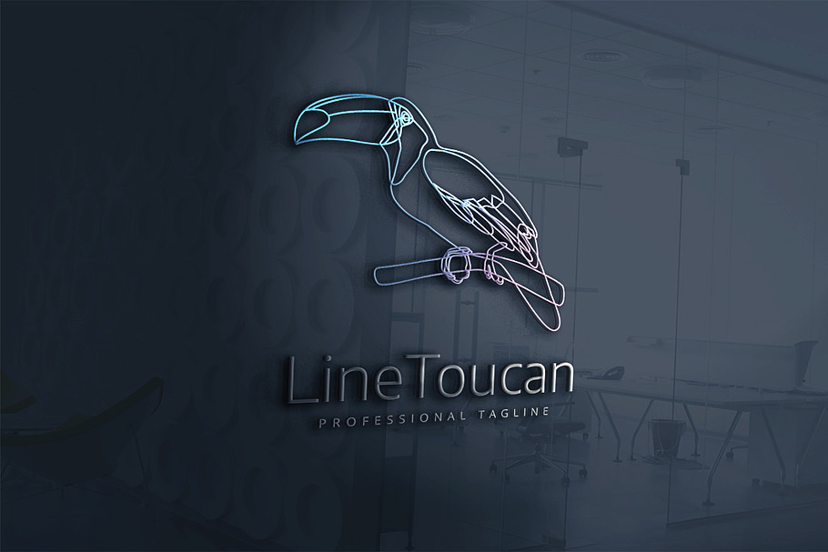 Line Toucan Logo