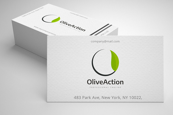 Olive Action Letter O Logo