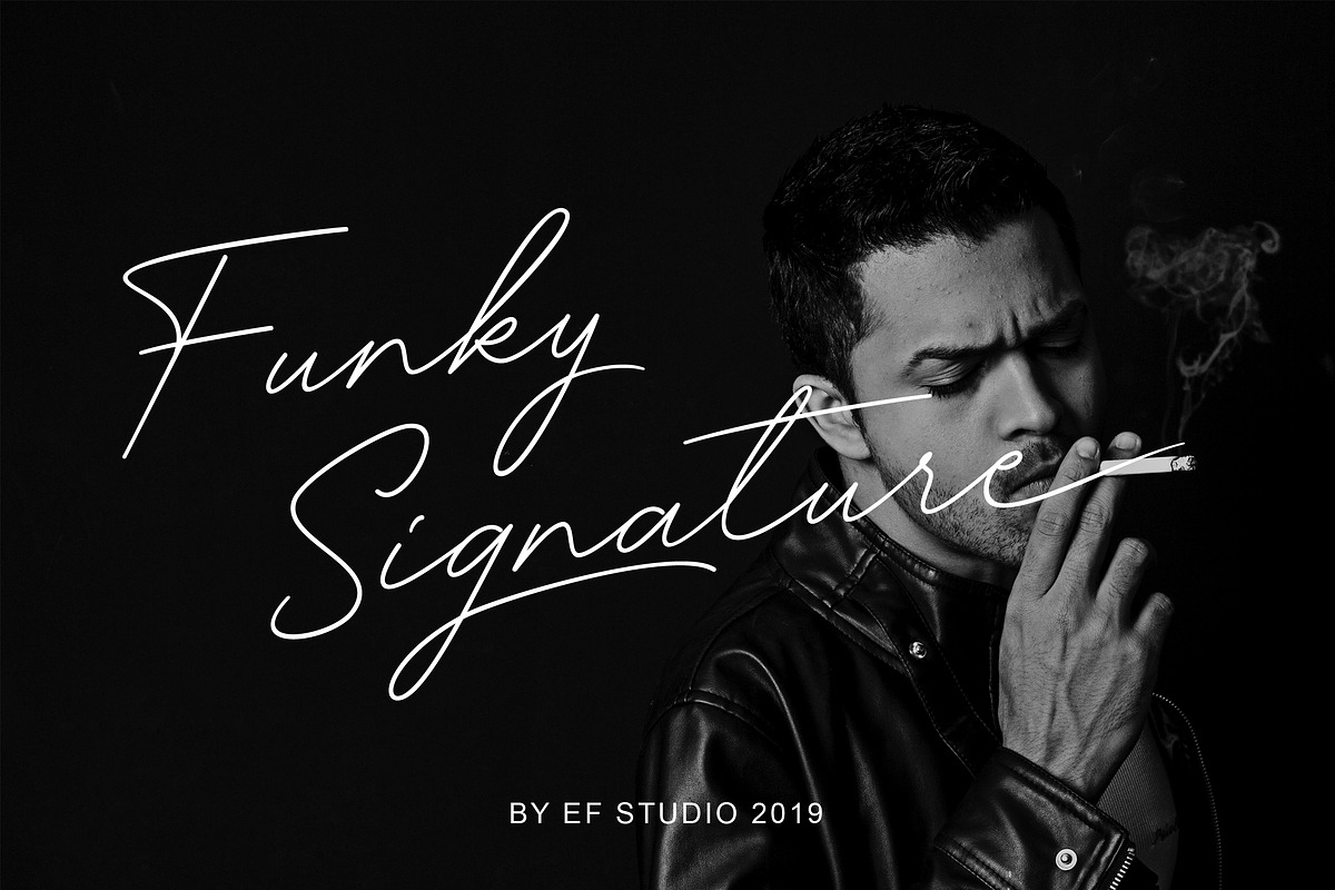 Funky Signature - Funky Fonts in Script Fonts - product preview 8