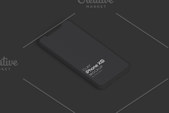 Clay iPhone XS Mockup 02 in Mobile & Web Mockups - product preview 6