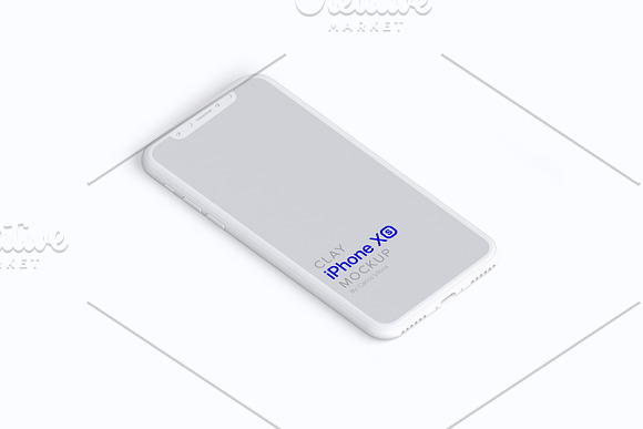Clay iPhone XS Mockup 02 in Mobile & Web Mockups - product preview 7