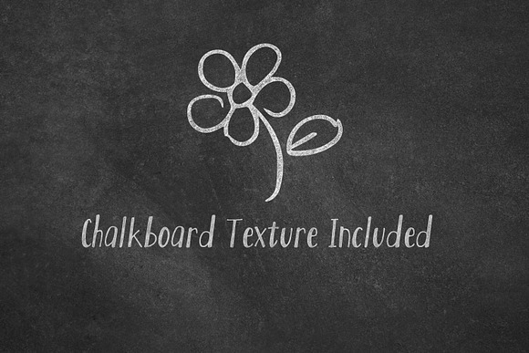 Chalkboard School Doodles in Illustrations - product preview 1