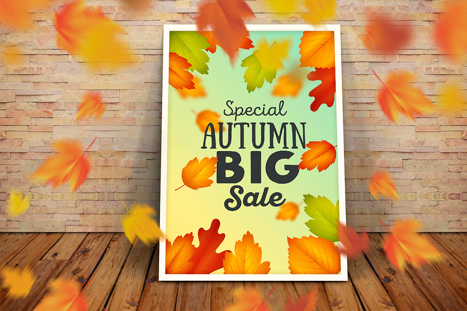 Set autumn sales business banners in Objects - product preview 8