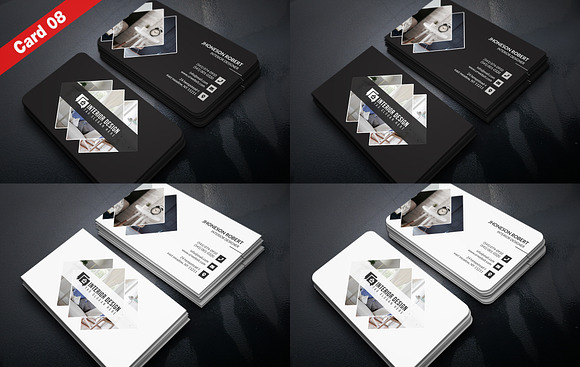 10 Trendy Business Cards Bundle V.1 in Business Card Templates - product preview 8