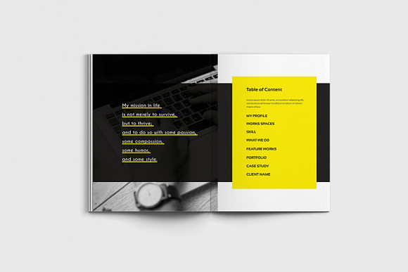 Lancer - A4 Freelancer Brochure in Brochure Templates - product preview 5