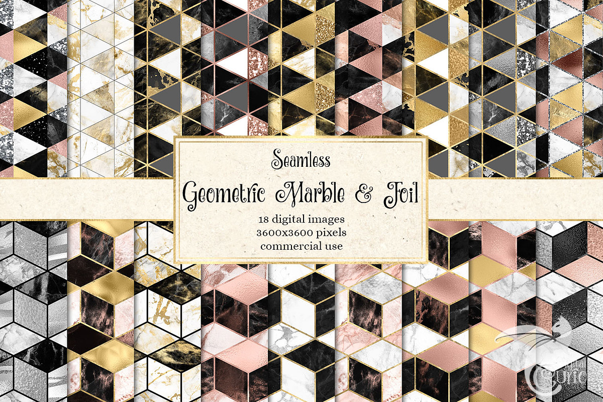 Geometric Marble and Foil in Patterns - product preview 8