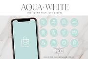 Aqua Instagram Highlight Covers