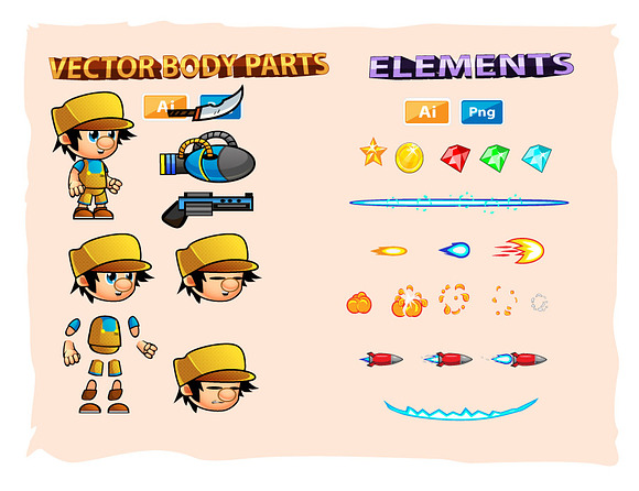 Marcio 2D Game Sprites in Illustrations - product preview 1