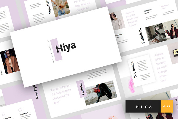 Hiya - Fashion Google Slides