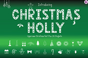Christmas Holly - Font & Dingbats