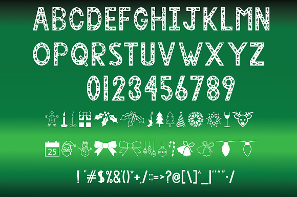 Christmas Holly - Font & Dingbats in Symbol Fonts - product preview 1