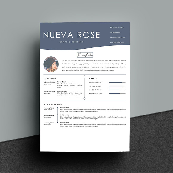 Resume - CV Template Professional in Resume Templates - product preview 1
